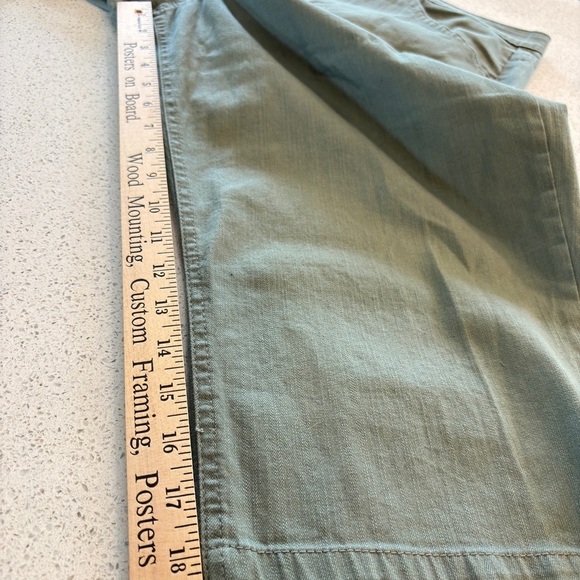 Gloria Vanderbilt Womens Olive Green Jeans Plus Size 18 Capri Stretch Denim - Picture 10 of 13